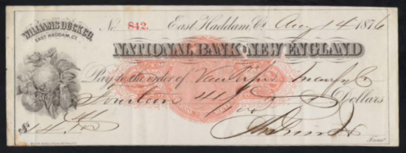 RN-C1 East Haddam, Connecticut. National Bank of New England Williams Duck Co.