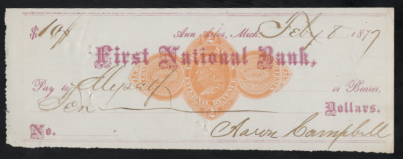 RN-D1 Ann Arbor, Michigan. First National Bank