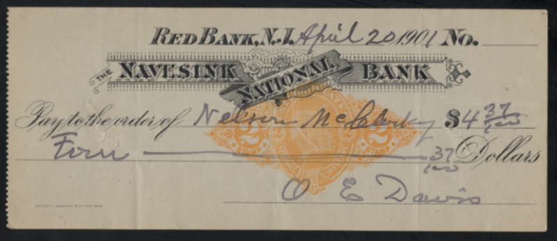 RN-X7 Red Bank, New Jersey. Navesink National Bank