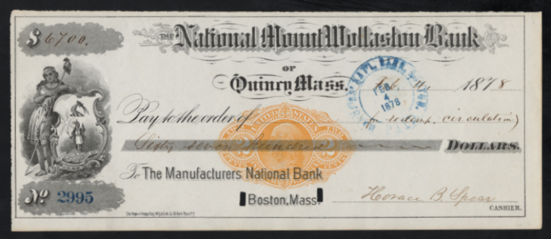 RN-F1 Quincy, Massachusetts. National Mount Wollaston Bank