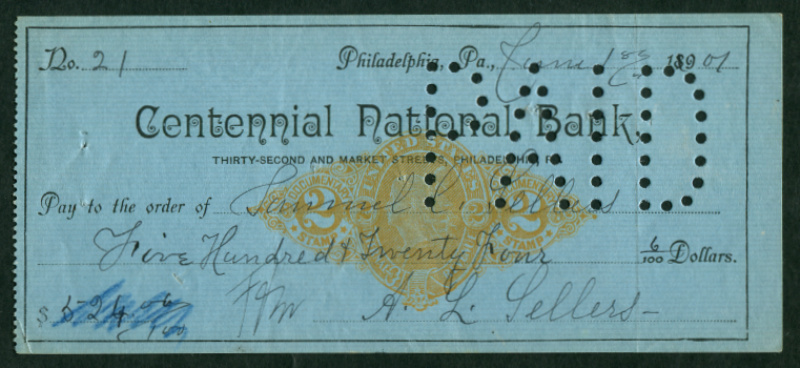 RN-X7 Philadelphia, Pennsylvania. Centennial National Bank