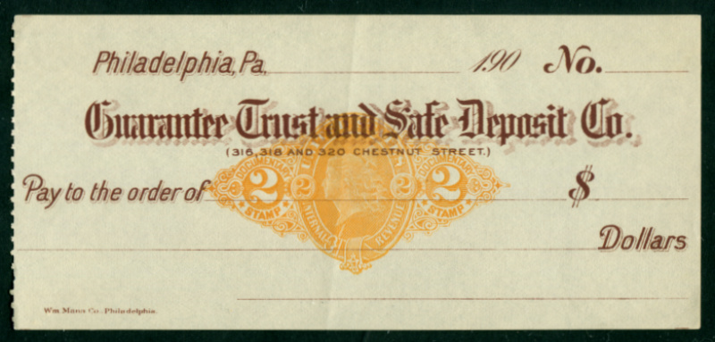 RN-X7 Philadelphia, Pennsylvania. Guarantee Trust & Safe Deposit Co.