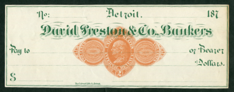 RN-D1 Detroit, Michigan. David Preston & Co., Bankers
