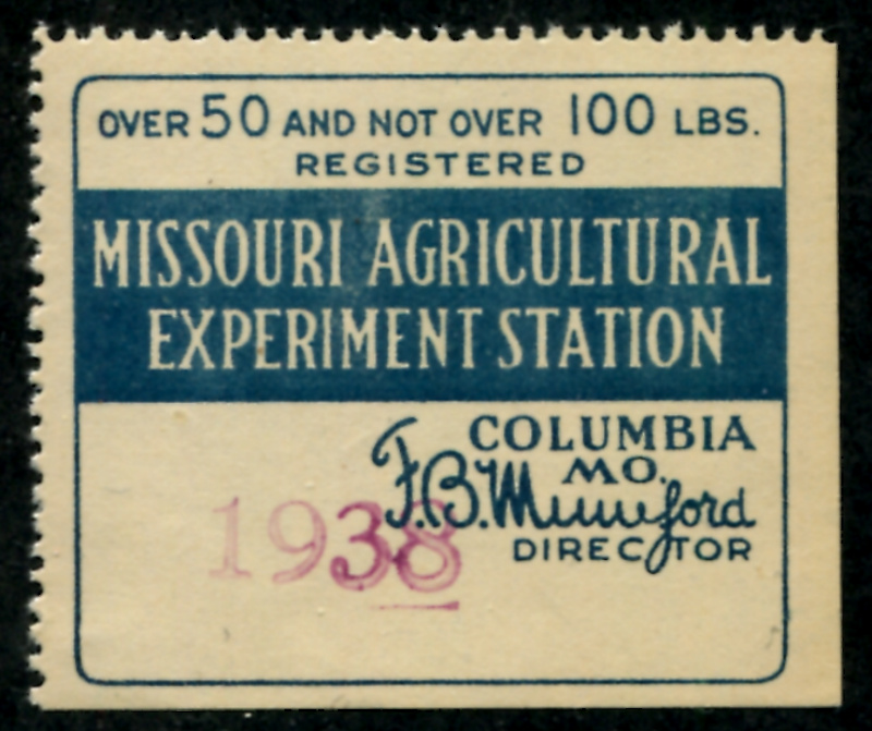 MO FT6a 1938 h/s, mint, VF s/e