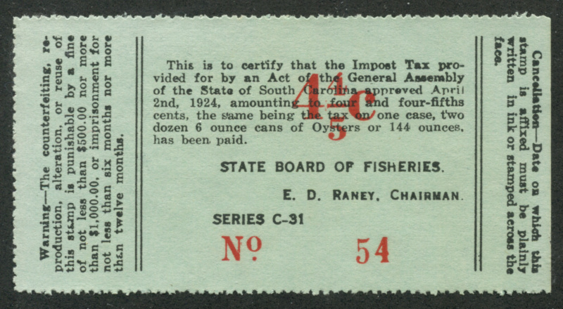 SC OY37 mint, VF