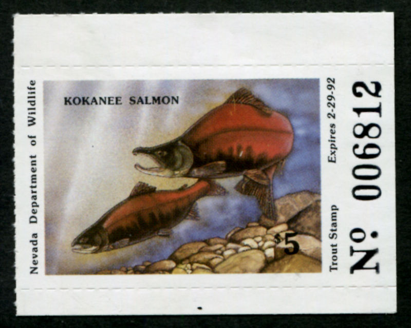 NV Trout 6 mint, NH, VF