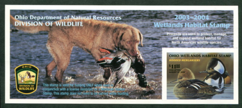 OH Waterfowl 22 mint, NH, VF