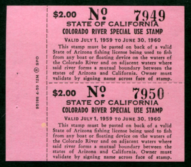 CA Special Use for Arizona Licenses 7 booklet pane of two, mint, NH, VF