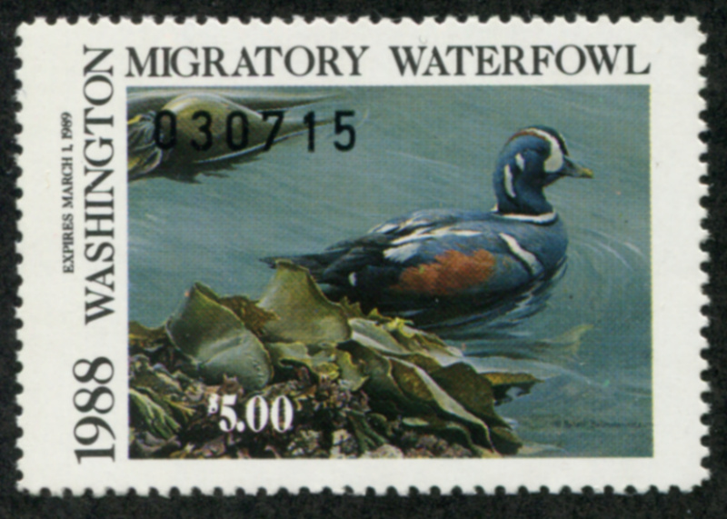 WA Waterfowl 3 mint, NH, VF