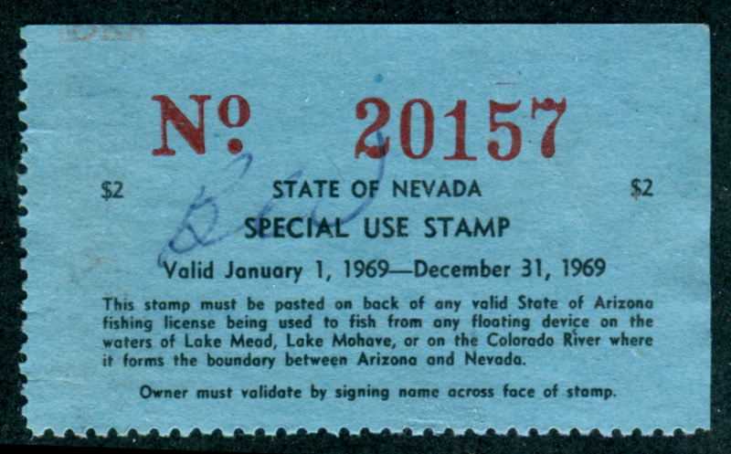 NV Special Use for Arizona Licenses 19 used, VF