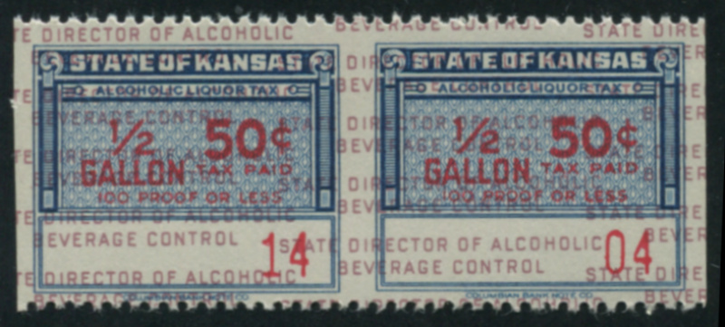 KS L6a horizontal pair, imperforate vertically, mint, F-VF