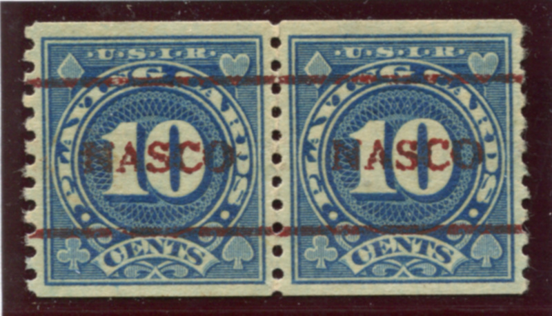 RF20 (PC5) NASCO red precancel, pair, used, VF