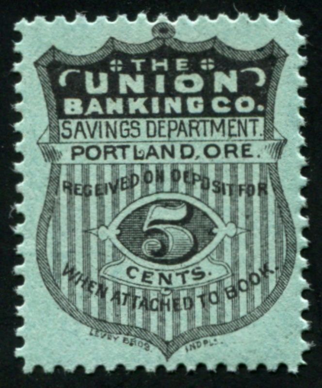 Union Banking Co. UBC5 mint, F-VF