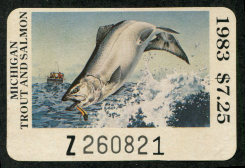 MI Trout & Salmon 16 used, VF
