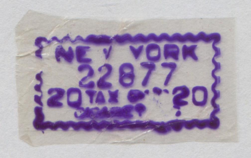 NY CM4 No. 22877, used, VF