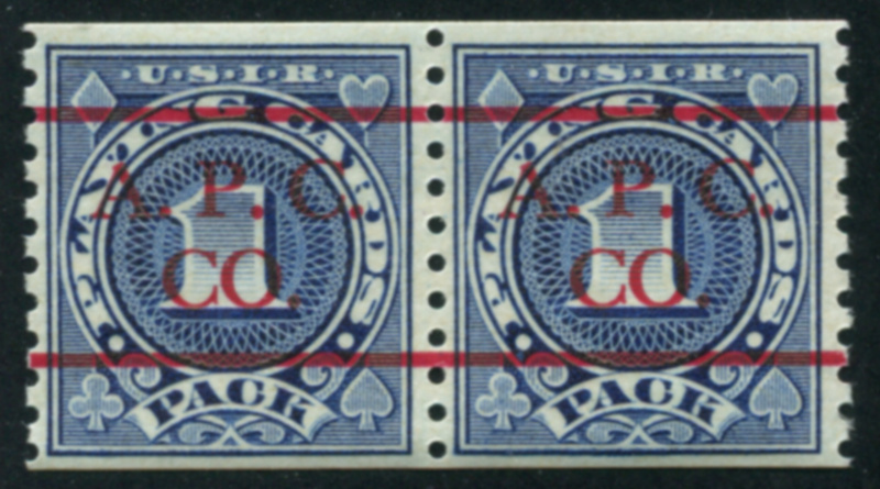 RF26A (PC231) A.P.C. CO. red precancel, coil pair, mint, F-VF
