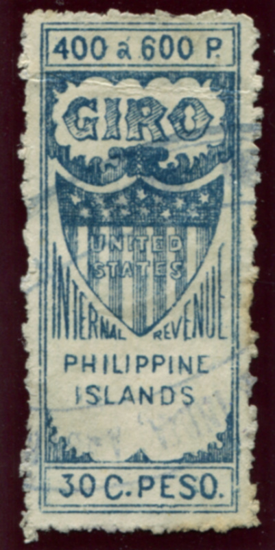 PI W470E irregular pin perforations, used, VF crease