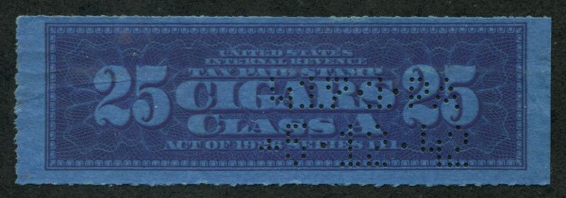 TC844a perfin, F-VF light crease