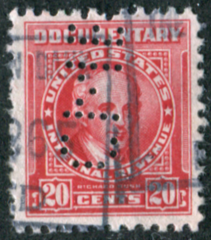 R661 perfin, F-VF