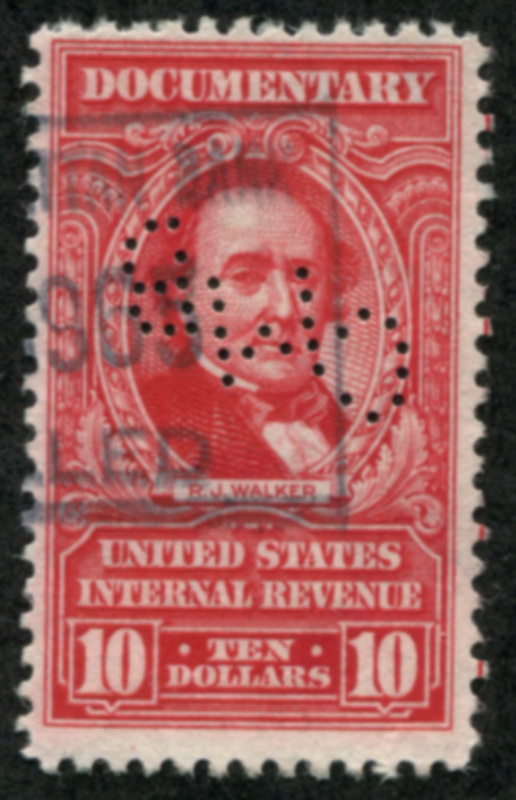R677 perfin, F-VF