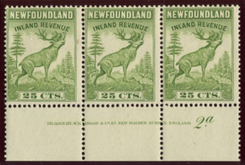 NFR48 bottom plate #2a and imprint strip of three, mint, F-VF