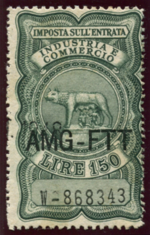 AMG FTT IC86 left stamp, mint, F