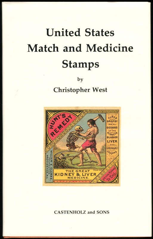 West, Christopher (Elliot Perry). United States Match and Medicine Stamps.