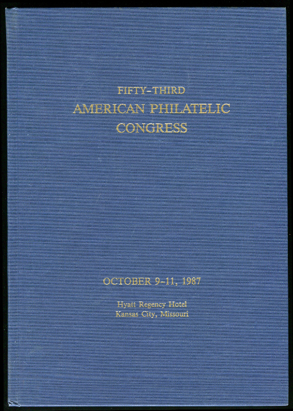 American Philatelic Congress. The Congress Book. 1987