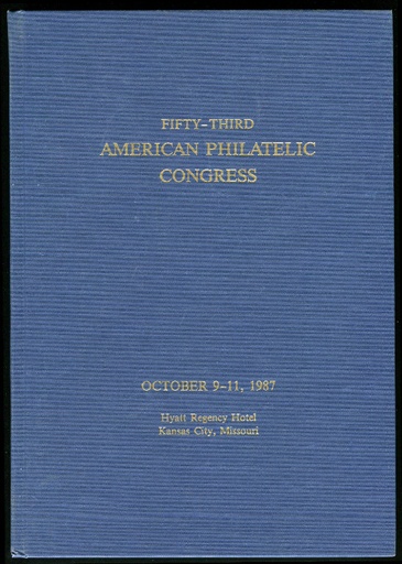 American Philatelic Congress. The Congress Book. 1987