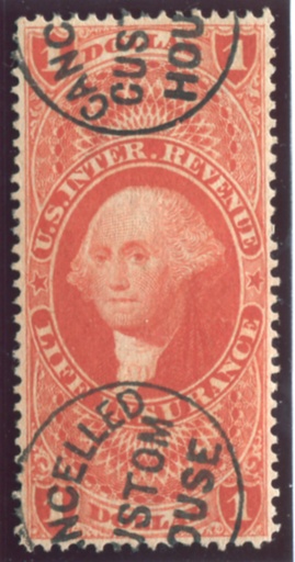 R71c CANCELLED CUSTOM HOUSE black cds,VF tiny thin spot