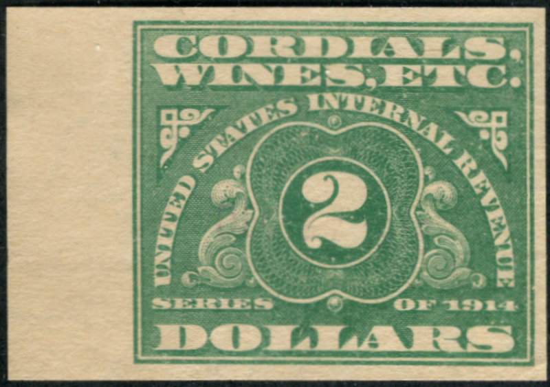 RE30 left sheet margin, mint, VF light crease