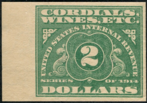 RE30 left sheet margin, mint, VF light crease