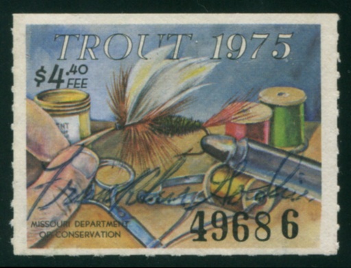 MO Trout 7 used, VF