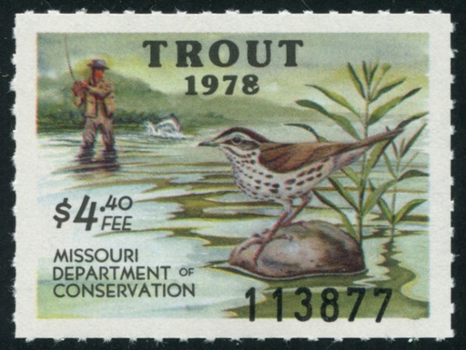 MO Trout 10 mint, NH, VF