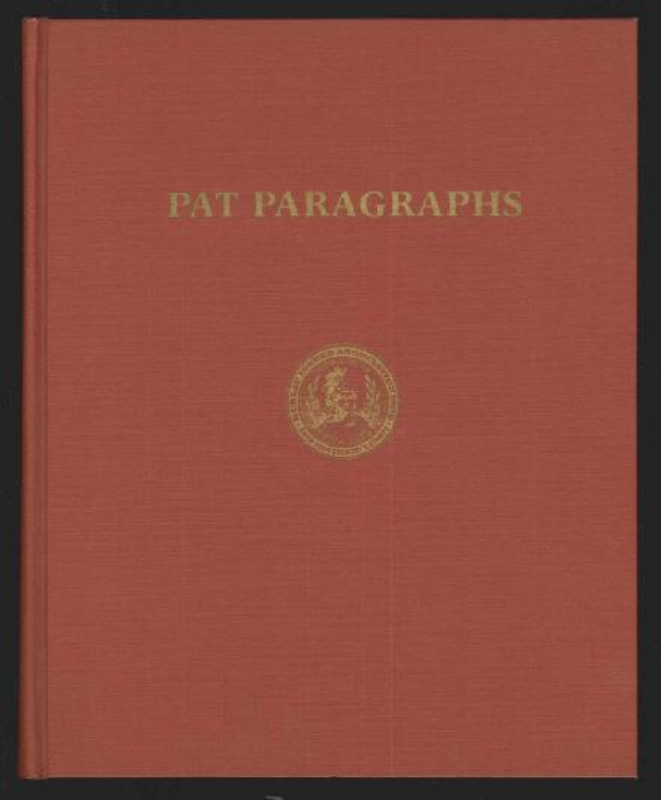 Perry, Elliott, arranged by George Turner & Thomas Stanton. Pat Paragraphs.