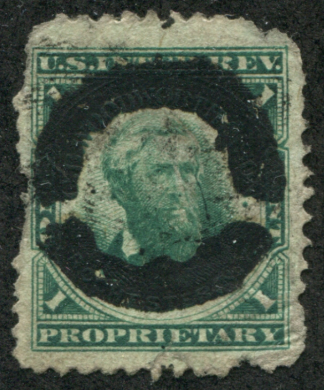 RT20d name and city obliterated with black ink, F faults