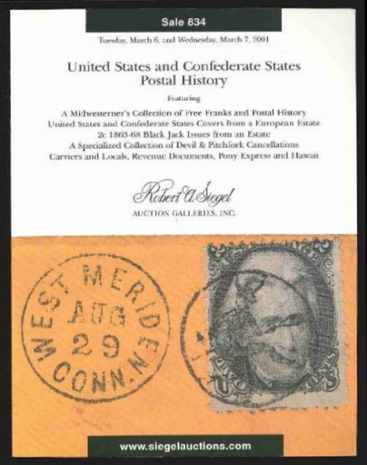 Robert A. Siegel Auction Galleries, Inc. United States & Confederates States Postal History