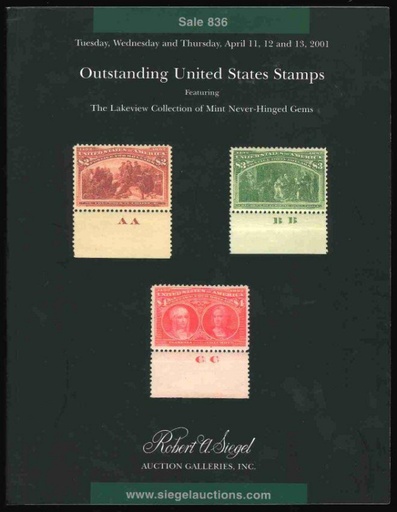 Robert A. Siegel Auction Galleries, Inc. Outstanding United States Stamps
